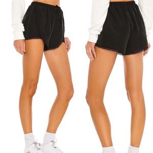 Lovers and Friends Lace Trim Elastic Waist Drawstring Shorts